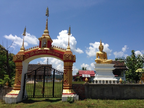 Roadside Temple complete with golden Buddha