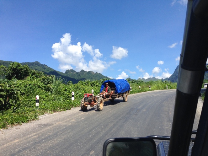 Lao tractor (basically a lawn mower on a stick)