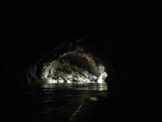 Kong Lor cave exit.