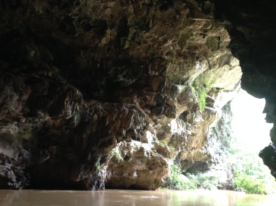 The cave exit.